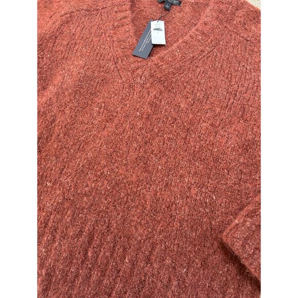 NEW Chunky Banana Republic Melli Alpaca Blend Sweater Deep Copper Women's L $189 - Picture 9 of 10